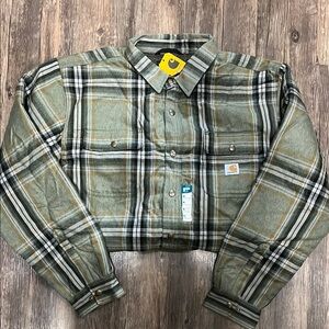Carhartt Green Plaid Jacket